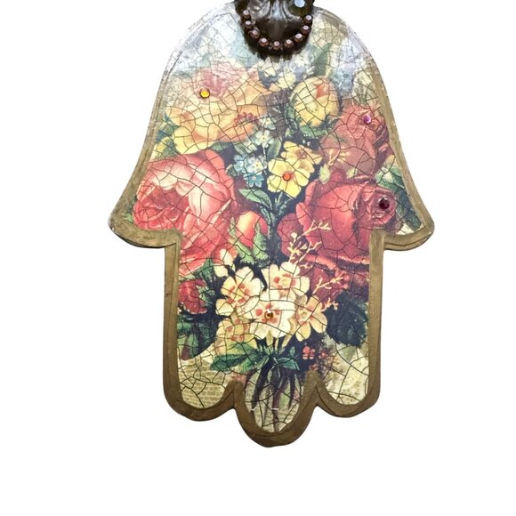 Michal Negrin Floral Hamsa - Picture 3 of 5